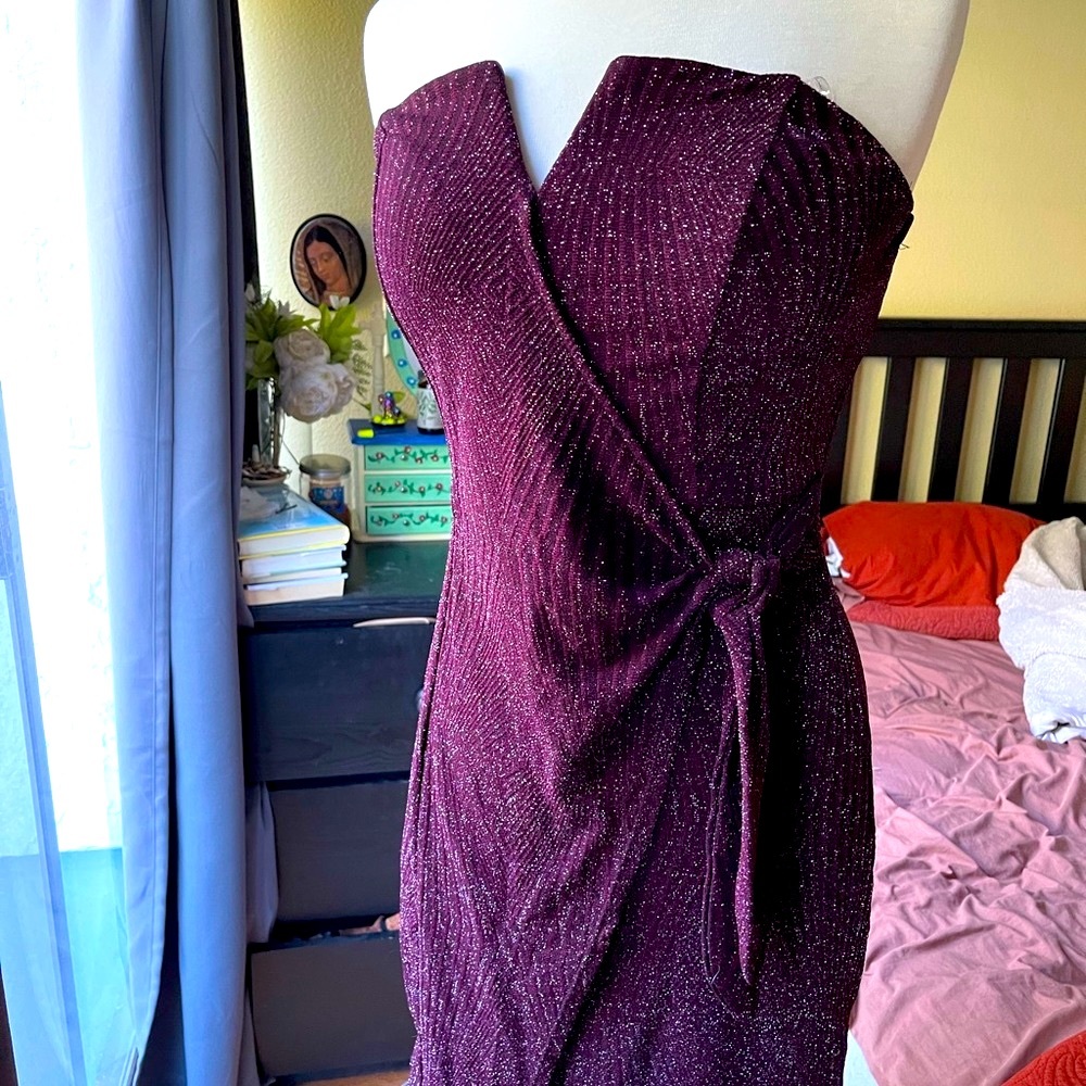 💜Plum Sparkly Holiday Cocktail Dress💜✨